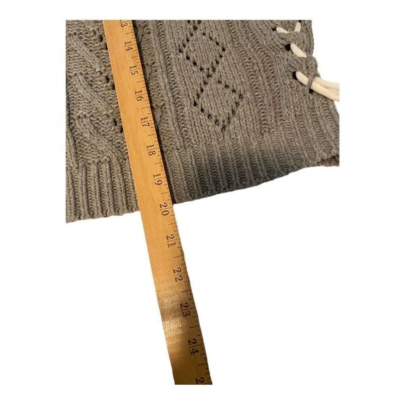 Mod On Trend Sweater Womens Medium Gray Long Sleeve Cropped Crewneck - Picture 9 of 11